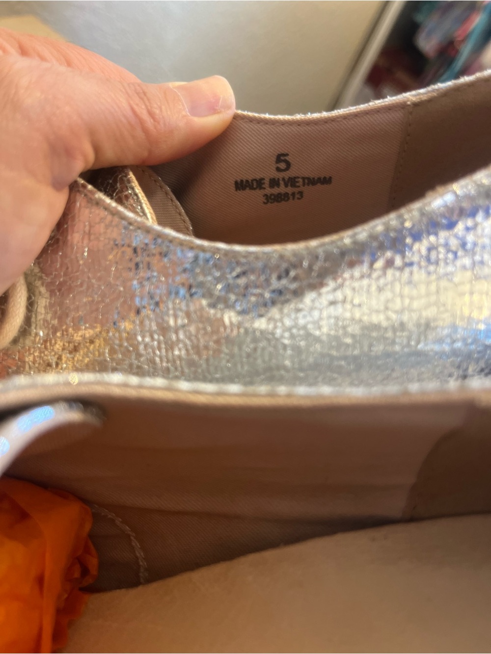 ASOS Metallic Silver Pointed-Toe Lace-Up Platforms - Picture 8 of 9